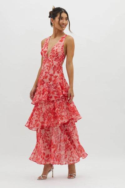 Faye™ | Robe Midi Évasée Bloom