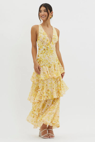 Faye™ | Robe Midi Évasée Bloom