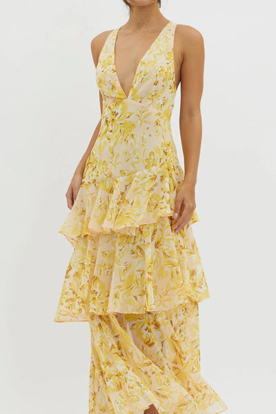 Faye™ | Robe Midi Évasée Bloom