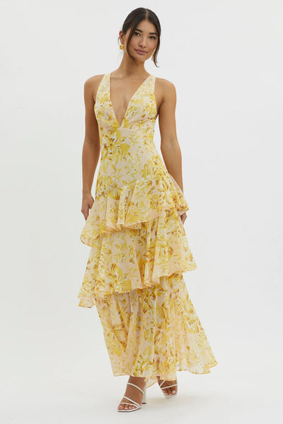 Faye™ | Robe Midi Évasée Bloom