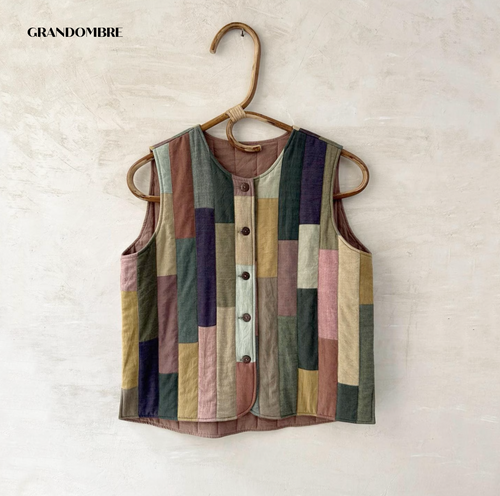 Gilet Patchwork en Coton