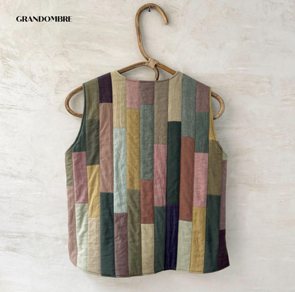 Gilet Patchwork en Coton