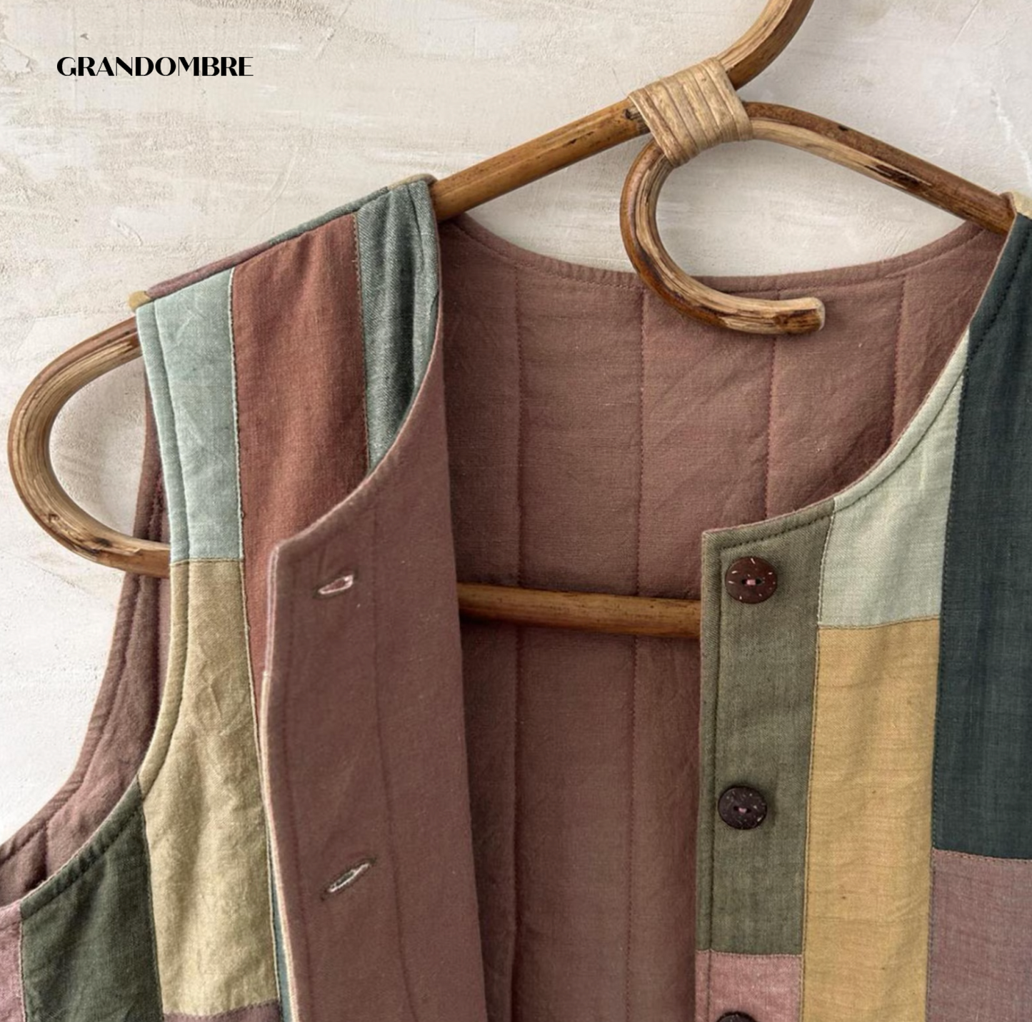 Gilet Patchwork en Coton