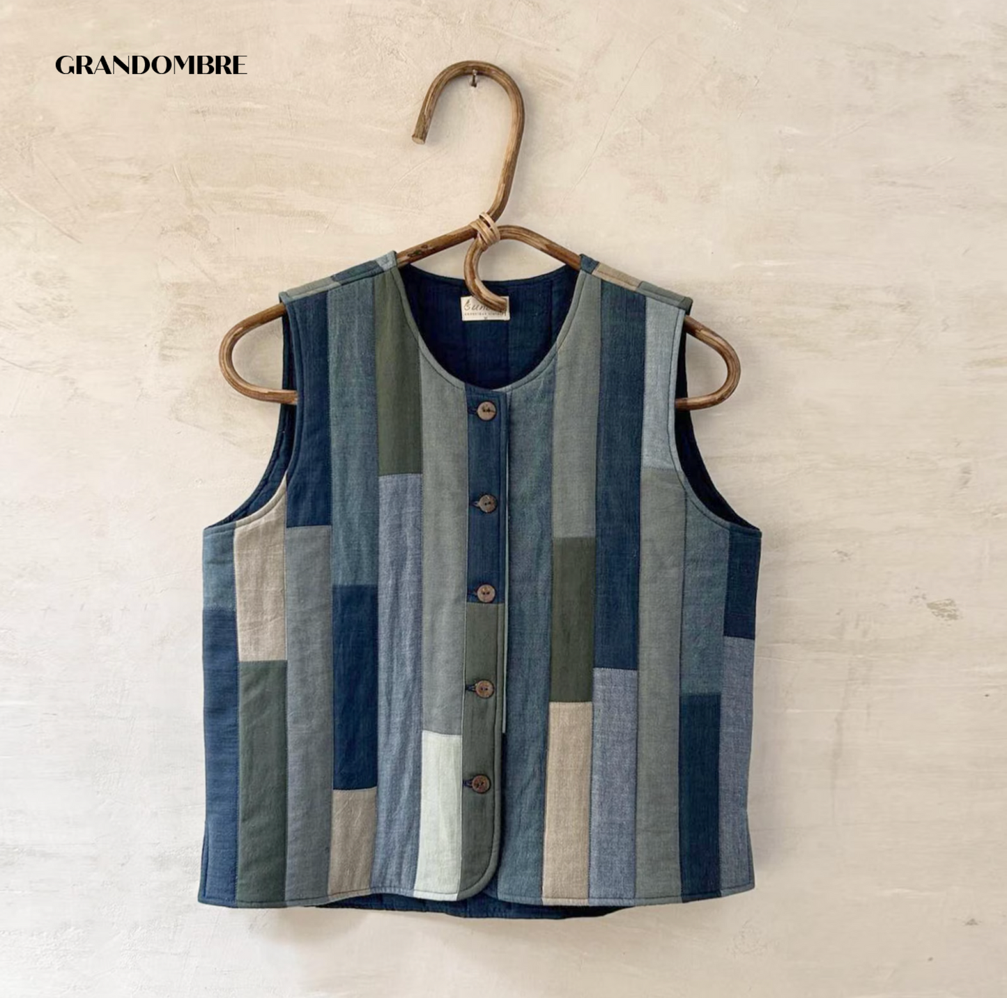 Gilet Patchwork en Coton